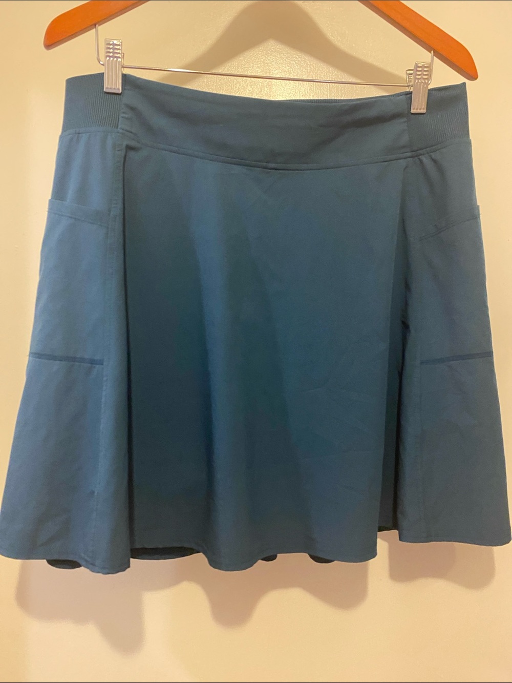 32 Degrees Teal A-Line Midi Skirt